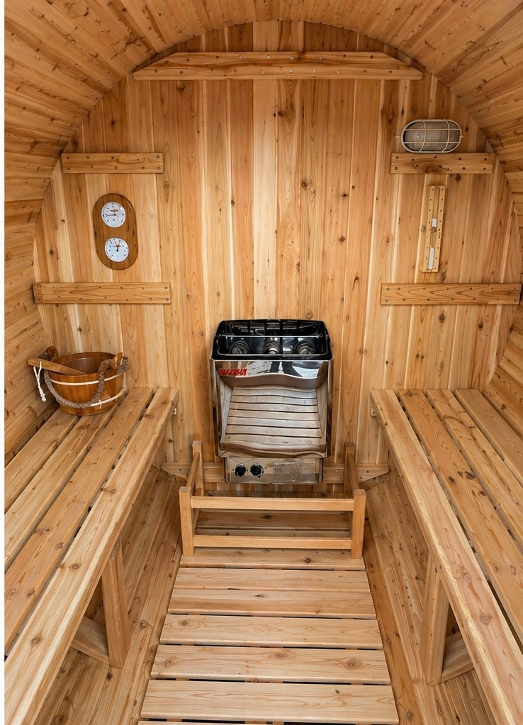 Fonteyn- Outdoor Barrel Sauna 6ft Rustic