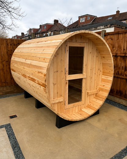 Fonteyn- Outdoor Barrel Sauna 7+1 ft. Rustic