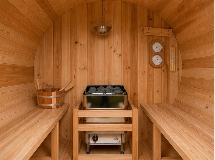 Fonteyn- Outdoor Barrel Sauna 7+1 ft. Rustic