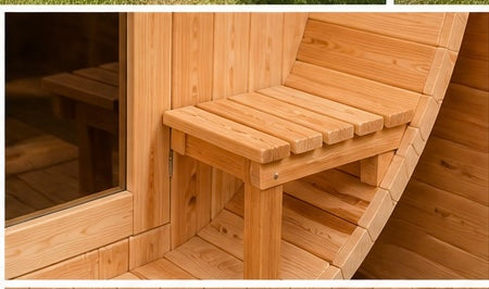Fonteyn- Outdoor Barrel Sauna 7+1 ft. Rustic