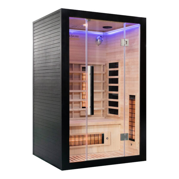 Miracle Sauna- UK-Lux: 2 Person Far Infrared Sauna - The Reviva Hub