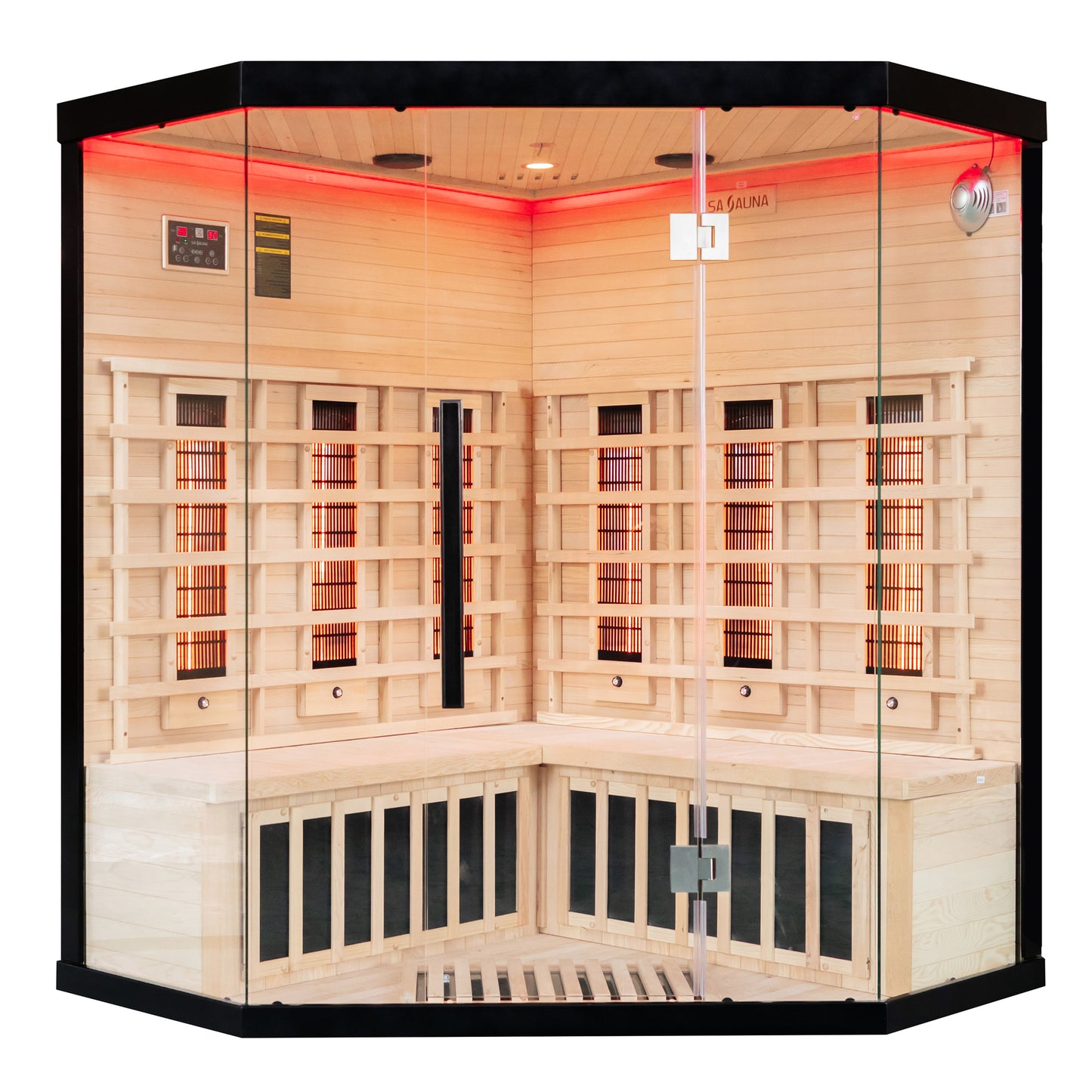 Miracle Sauna- UK-Lux: 4 Person Corner Far Infrared Sauna - The Reviva Hub