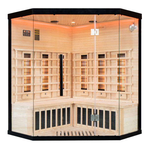 Miracle Sauna- UK-Lux: 4 Person Corner Far Infrared Sauna - The Reviva Hub