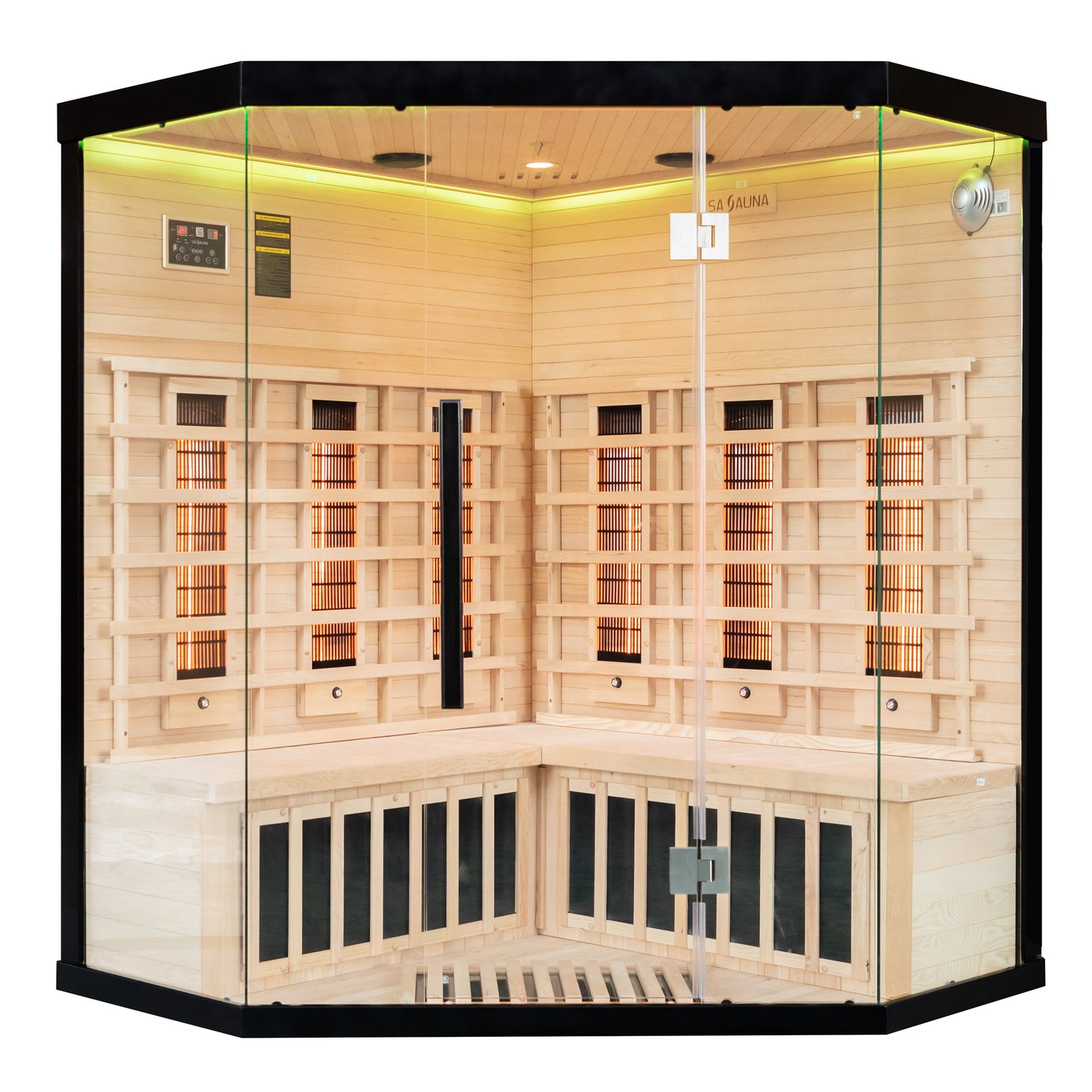 Miracle Sauna- UK-Lux: 4 Person Corner Far Infrared Sauna - The Reviva Hub