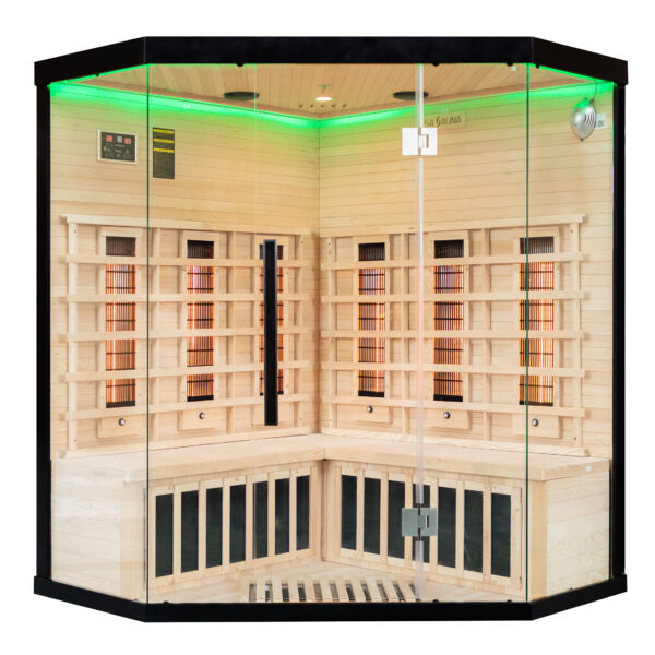 Miracle Sauna- UK-Lux: 4 Person Corner Far Infrared Sauna - The Reviva Hub