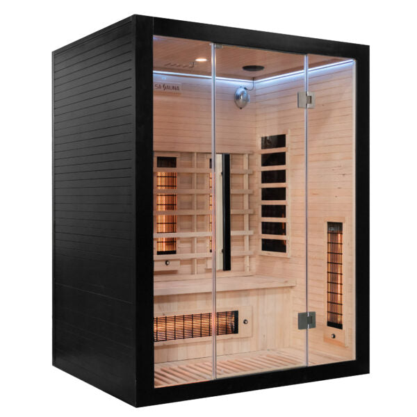 Miracle Sauna- UK-Lux: 3 Person Far Infrared Sauna - The Reviva Hub