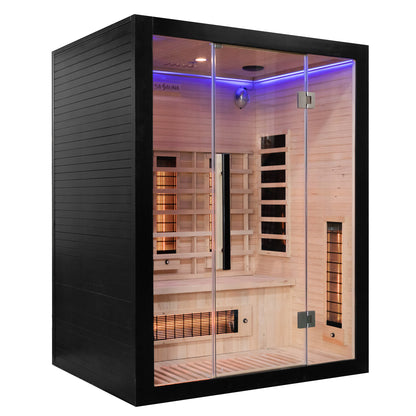 Miracle Sauna- UK-Lux: 3 Person Far Infrared Sauna - The Reviva Hub