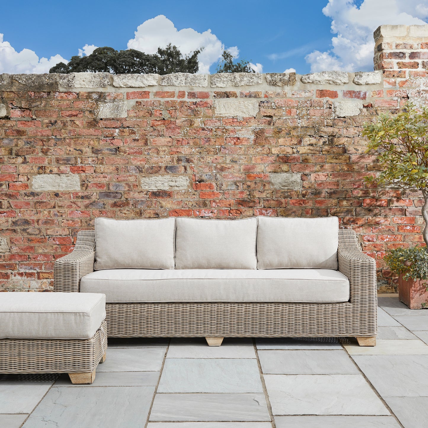 Capri Collection Outdoor Three Seater Sofa - The Reviva Hub
