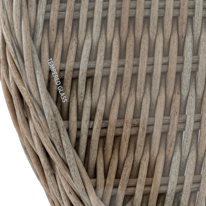 Amalfi Collection Outdoor Bistro Table With Wood Top - The Reviva Hub