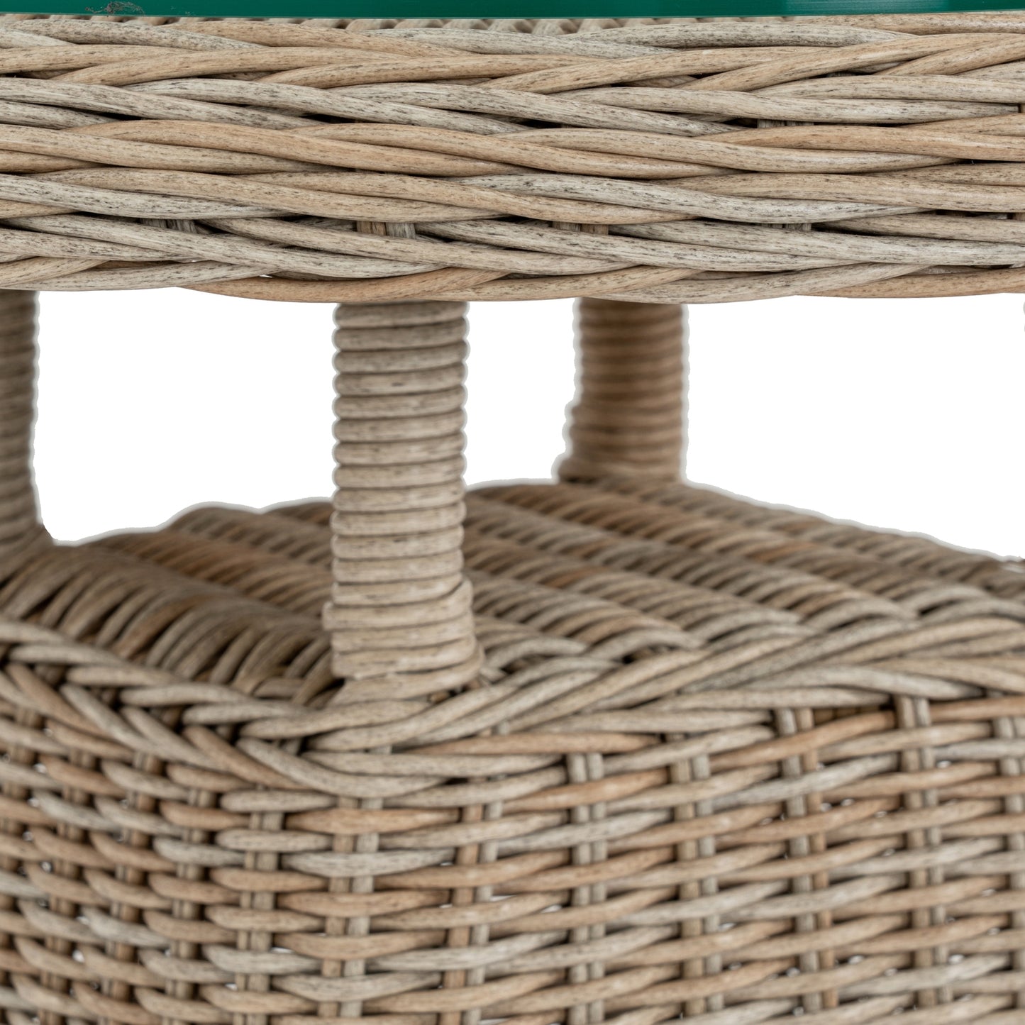 Amalfi Collection Outdoor Bistro Table With Wood Top - The Reviva Hub