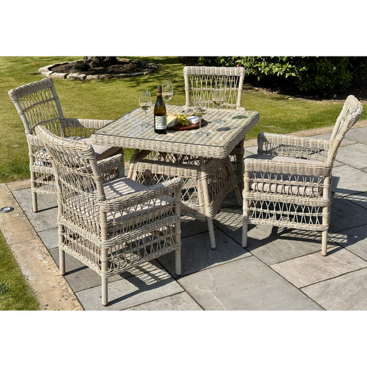 Provence Collection Outdoor 4 Seater Dining Set - The Reviva Hub