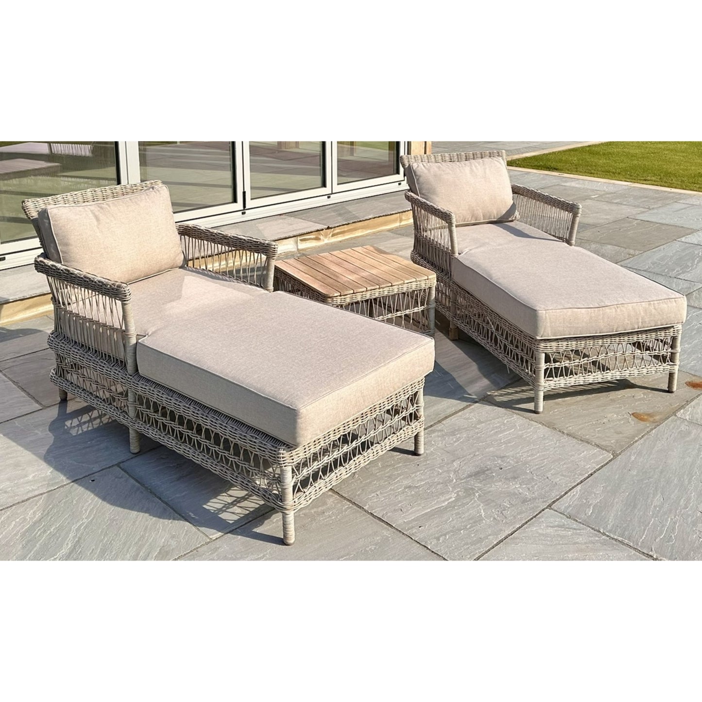 Provence Collection Outdoor Sun Lounger Set - The Reviva Hub