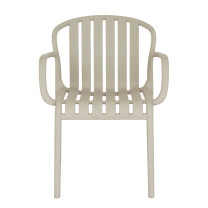 Hills Interiors- Axis Putty Grey Carver Outdoor Chair