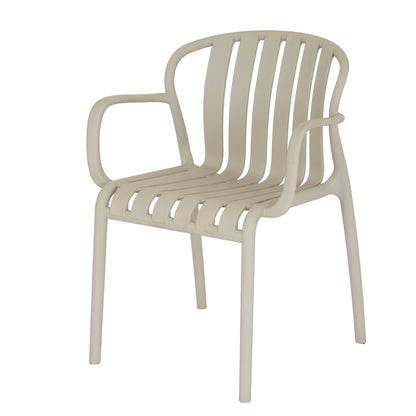 Hills Interiors- Axis Putty Grey Carver Outdoor Chair