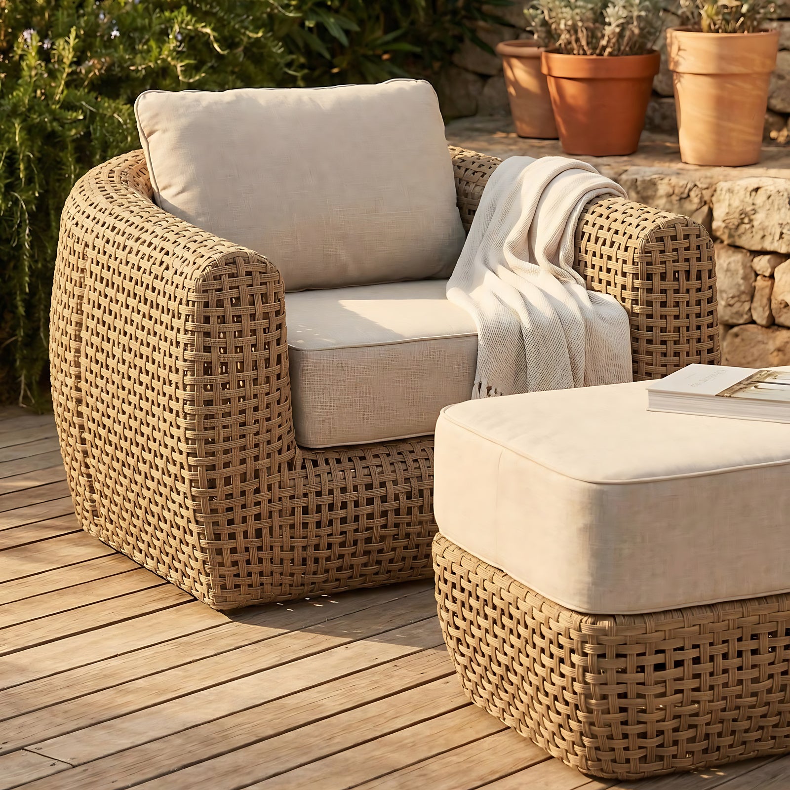 Bloom Collection Outdoor Large Lounge Chair - The Reviva Hub