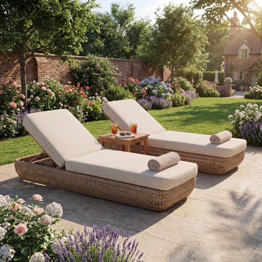 Bloom Collection Outdoor Sunbed - The Reviva Hub
