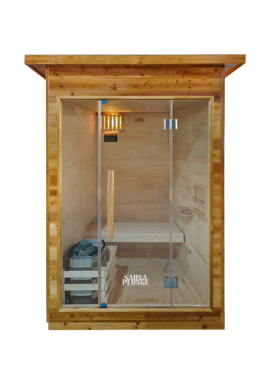 Sauna Plunge- Bronte Traditional Cabin 2 Person Outdoor Sauna
