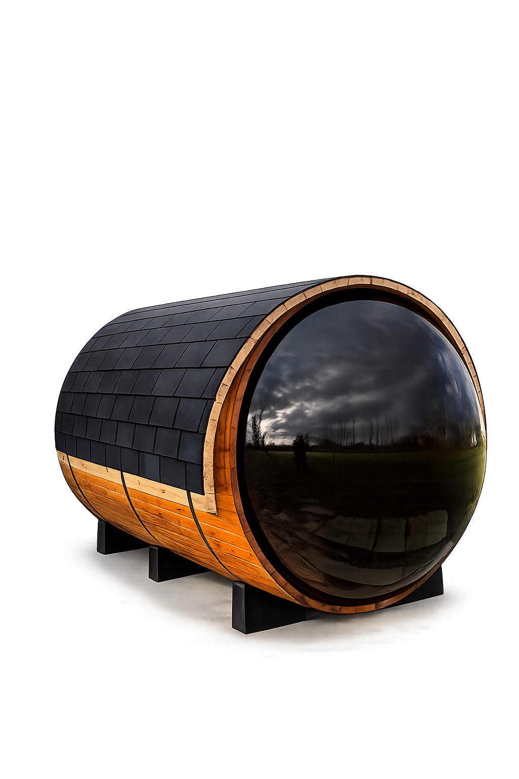 Fonteyn- Outdoor Barrel Sauna Panorama 1800