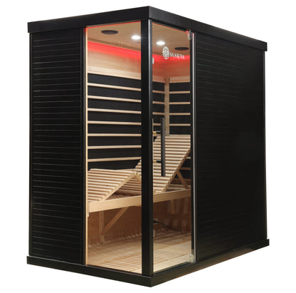 Miracle Sauna- Premium Black Box Far Infrared Sauna: 4 Person - The Reviva Hub