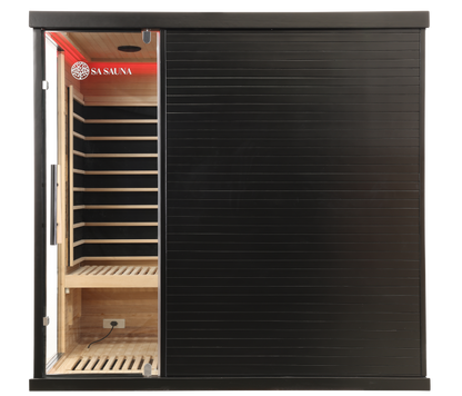Miracle Sauna- Premium Black Box Far Infrared Sauna: 4 Person - The Reviva Hub