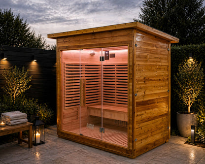 Sauna Plunge- Yorkshire Cabin Infrared 4 Person Outdoor Sauna