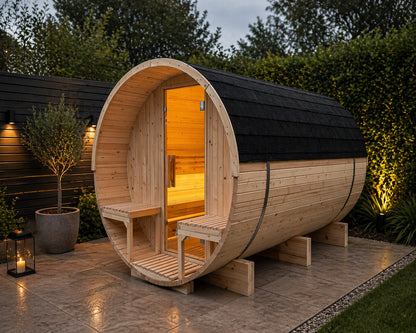 Sauna Plunge- Pennine Barrel 4-6 Person Outdoor Sauna
