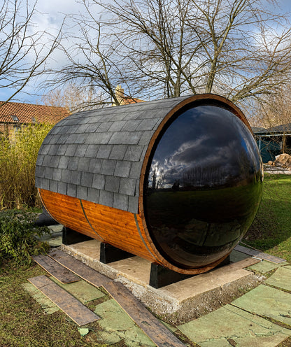 Fonteyn- Outdoor Barrel Sauna Panorama 1800