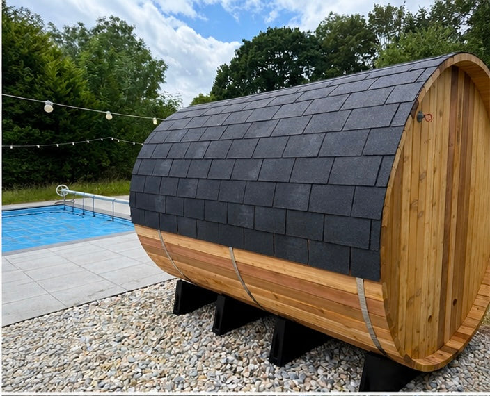 Fonteyn- Outdoor Barrel Sauna 7+1 ft. Rustic