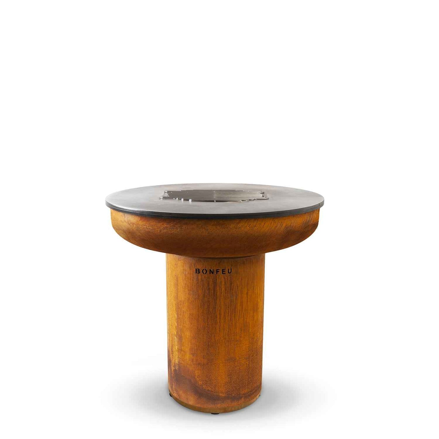 BonFeu- BonBiza XL Closed Fire Bowl & Plancha Grill in Corten