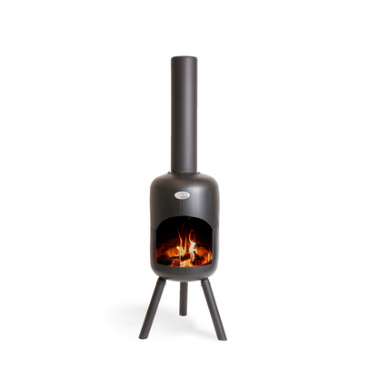 BonFeu- Bonbini Outdoor Chiminea Fireplace in Black