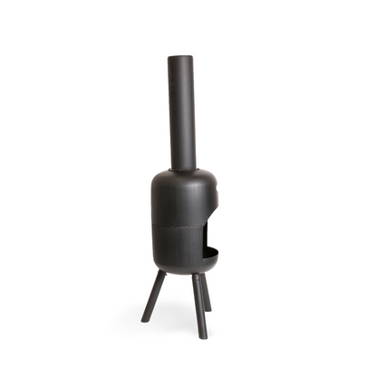 BonFeu- Bonbini Outdoor Chiminea Fireplace in Black