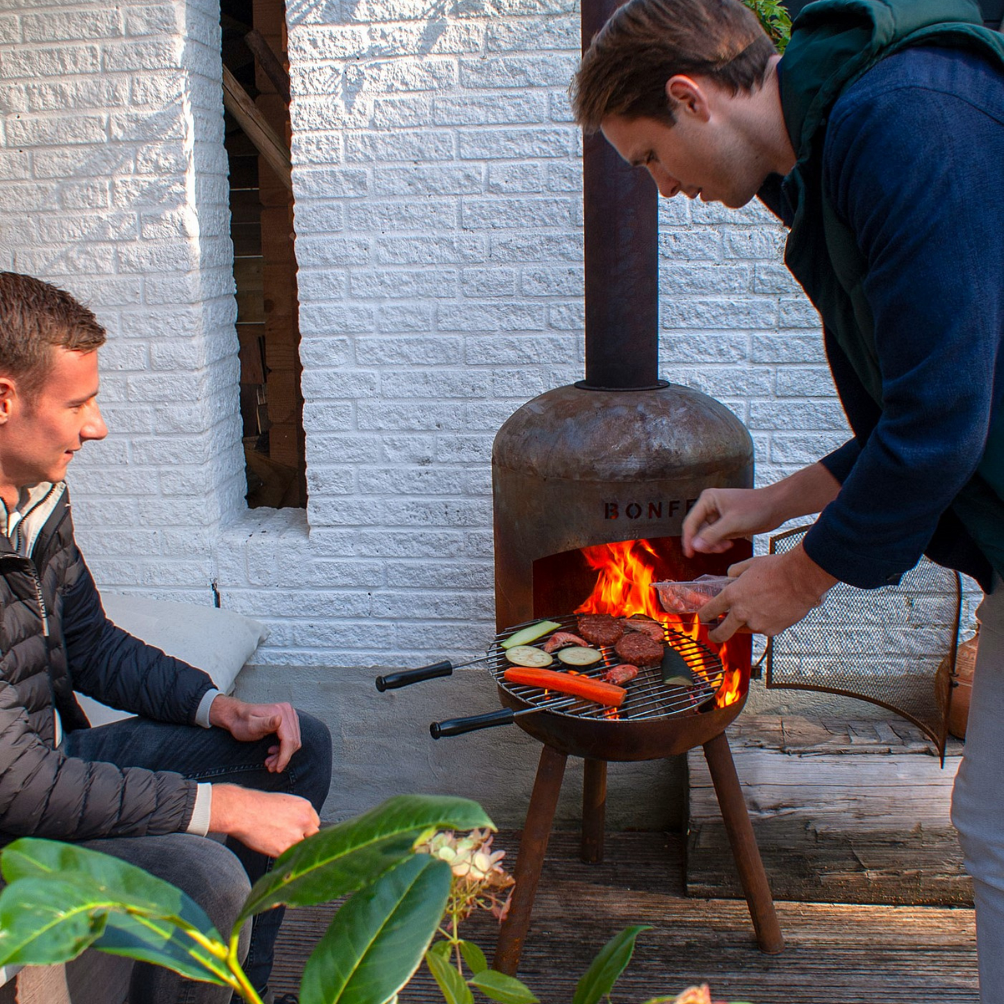 BonFeu- BonBono Outdoor Chiminea Fireplace & Grill
