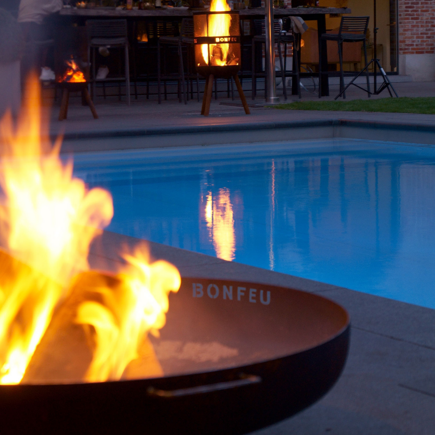 BonFeu- BonBowl Plus Outdoor Fire Bowl in Corten (Available in 60cm, 80cm or 100cm)