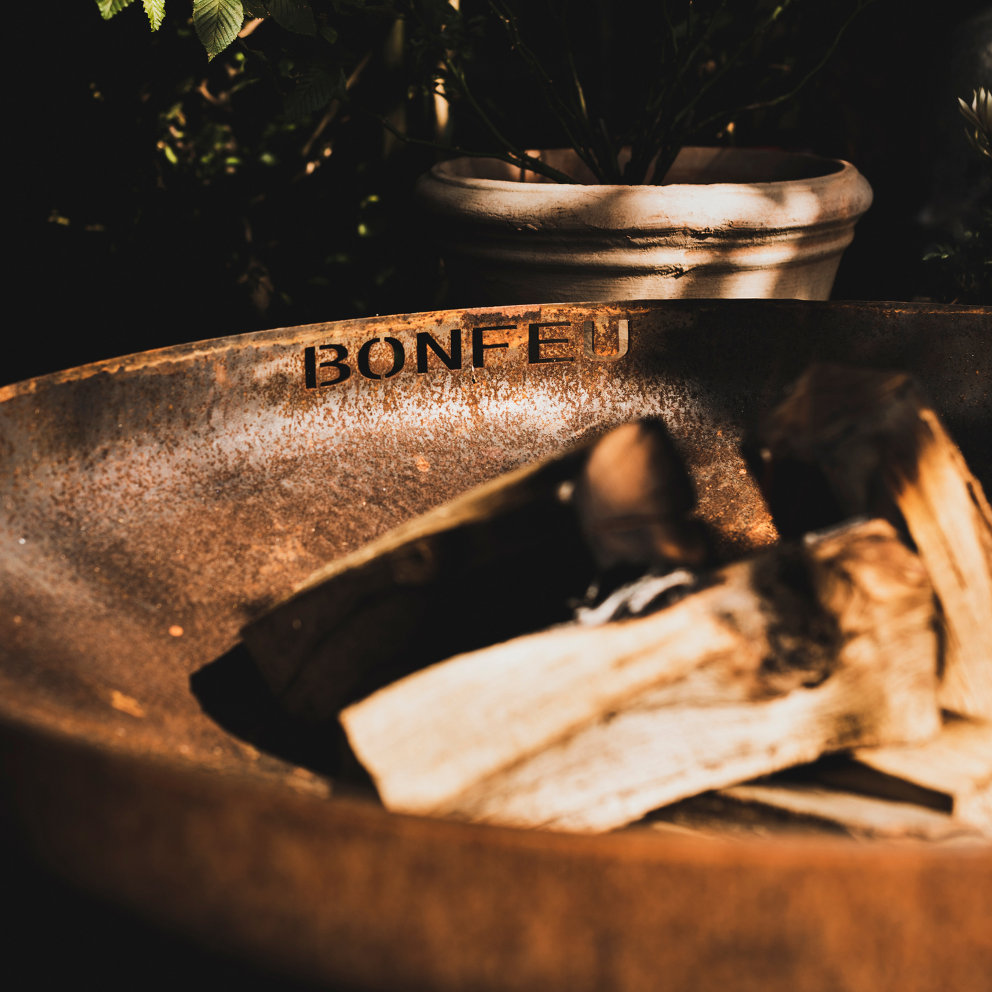 BonFeu- BonBowl Plus Outdoor Fire Bowl in Corten (Available in 60cm, 80cm or 100cm)