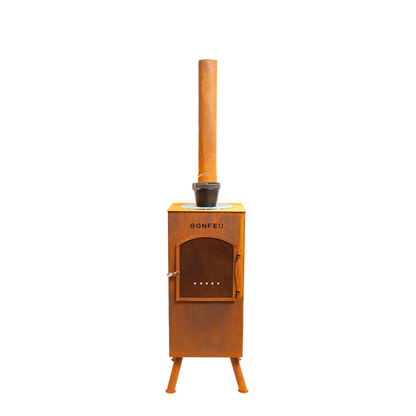 BonFeu- BonCarré Outdoor Chiminea Fireplace & Grill