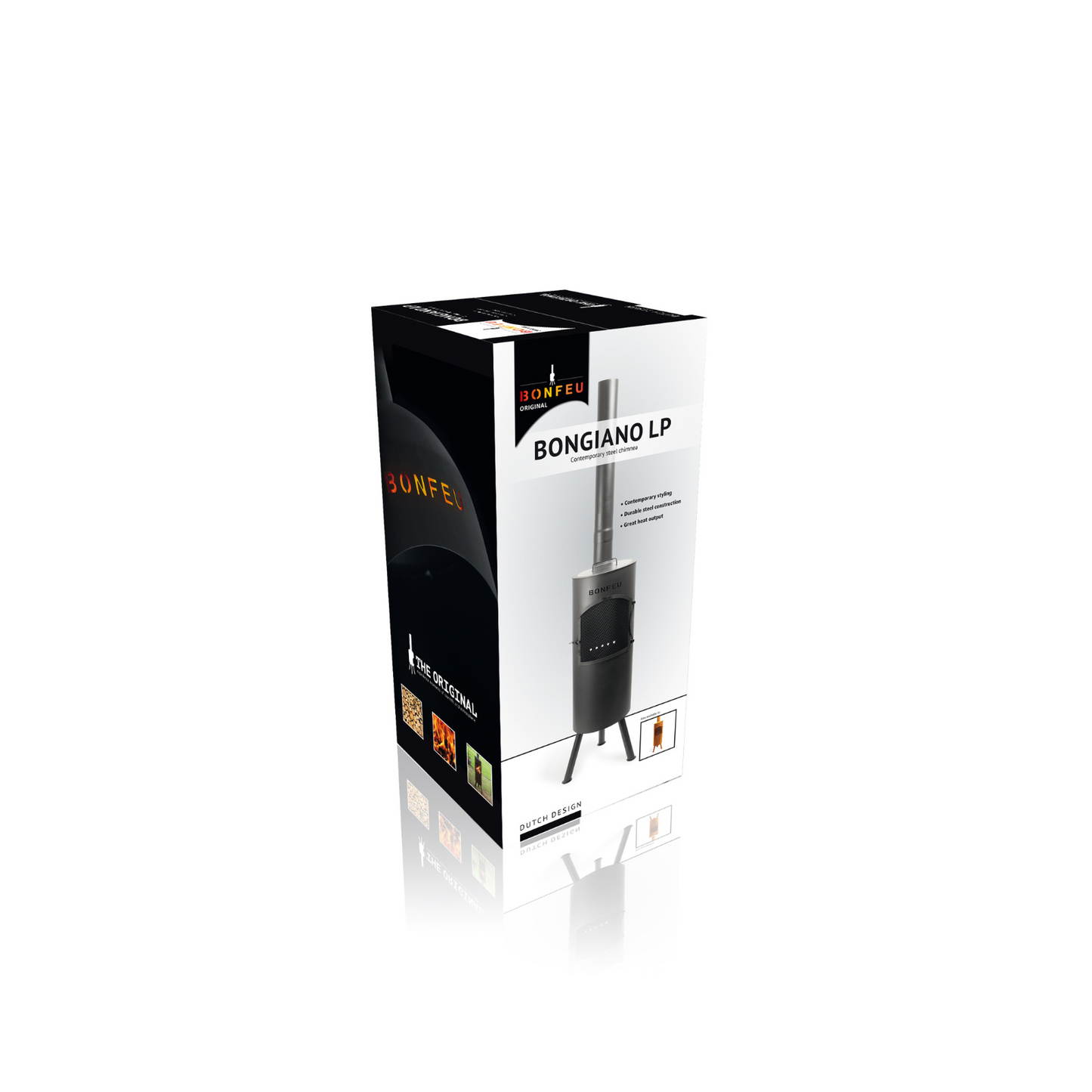 BonFeu- BonGiano LP Outdoor Chiminea Grill & Heater