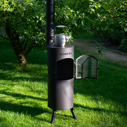 BonFeu- BonGiano LP Outdoor Chiminea Grill & Heater