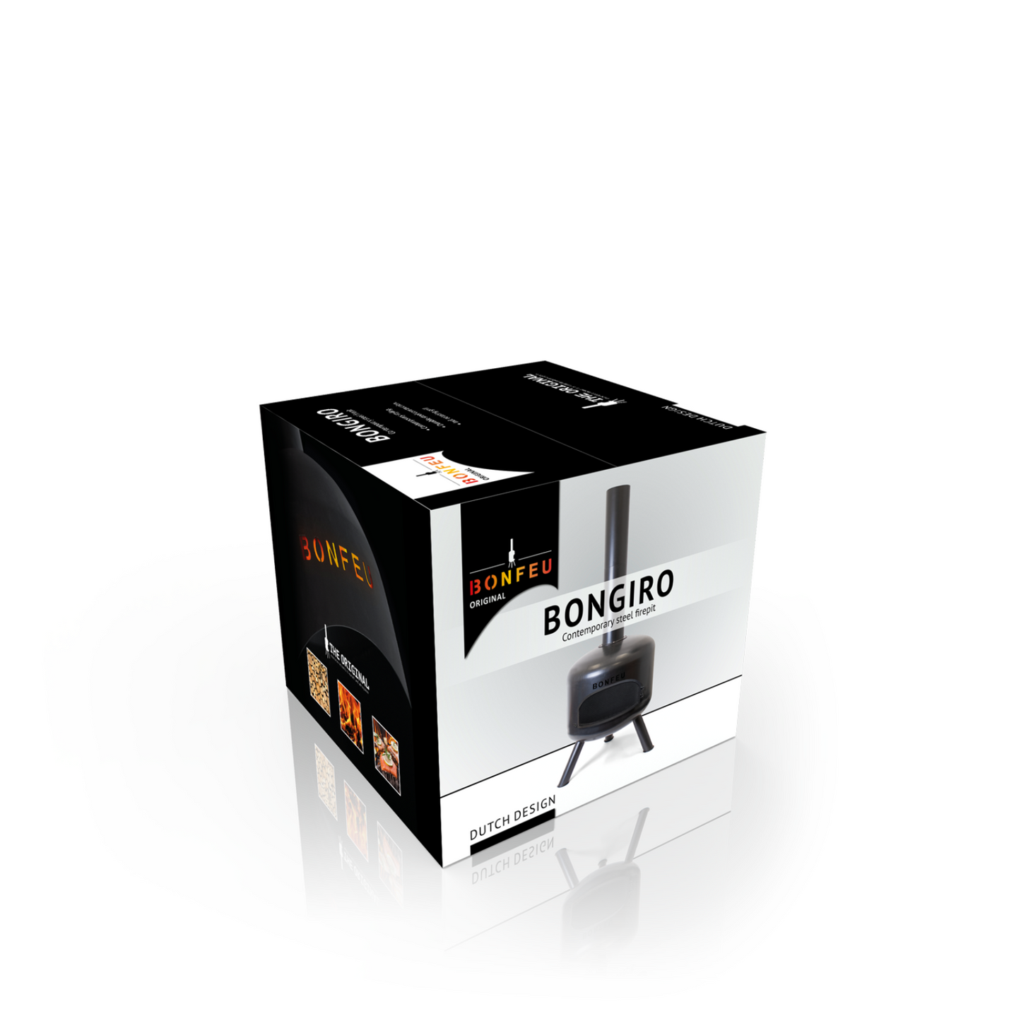 BonFeu- BonGiro Outdoor Fire Place & Grill in Black