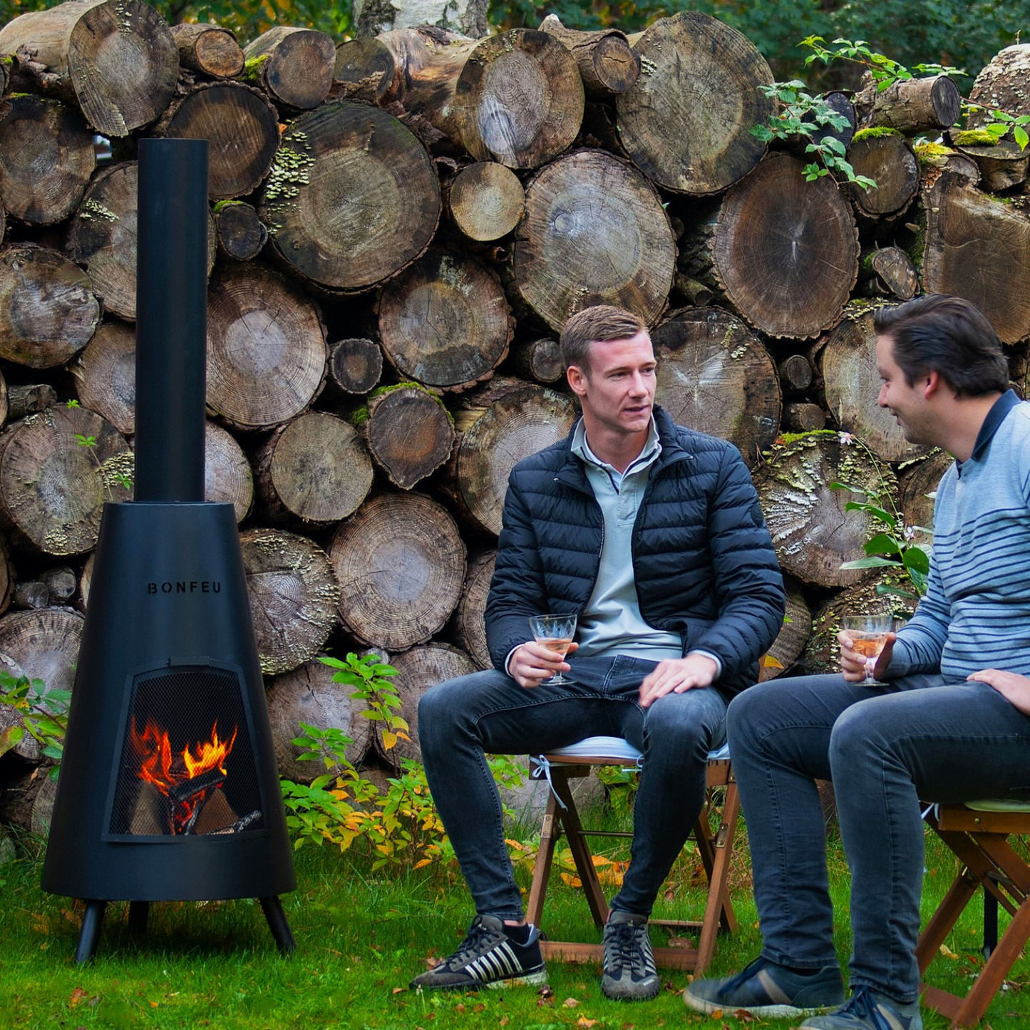 BonFeu- BonPyra Outdoor Fire Place in Black