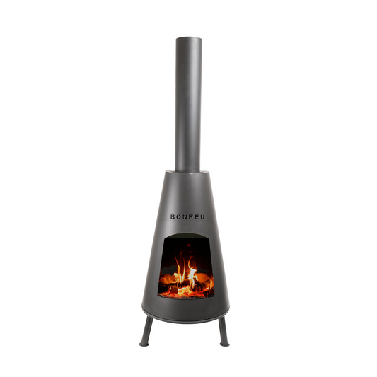 BonFeu- BonPyra Outdoor Fire Place in Black - The Reviva Hub