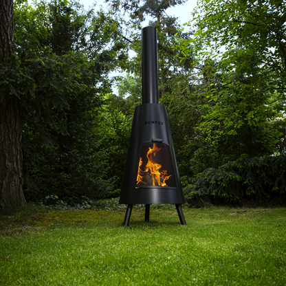 BonFeu- BonPyra Outdoor Fire Place in Black