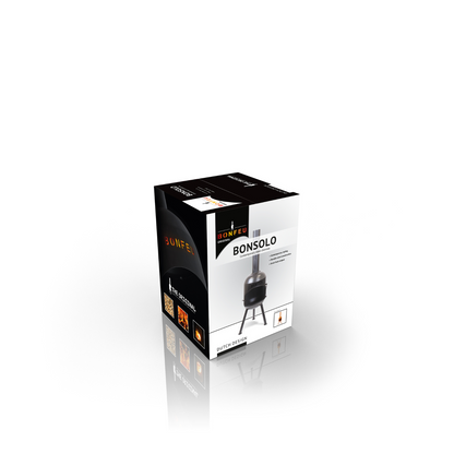 BonFeu- BonSolo Outdoor Chiminea Fireplace & Grill