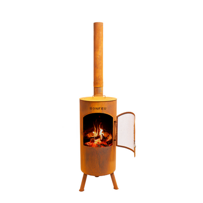 BonFeu- BonTino LP Outdoor Chiminea Fireplace & Grill