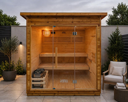 Sauna Plunge- Bronte Traditional Cabin 6 Person Outdoor Sauna