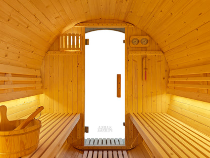 Sauna Plunge- Pennine Barrel 4-6 Person Outdoor Sauna