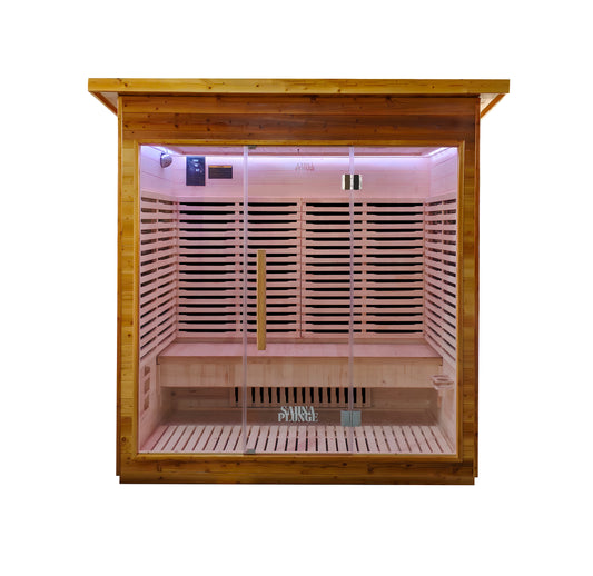 Sauna Plunge- Yorkshire Cabin Infrared 4 Person Outdoor Sauna