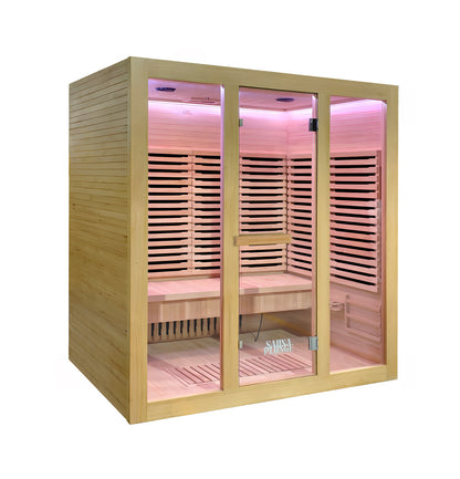 Sauna Plunge- Dales Glow Indoor Infrared 4 Person Sauna