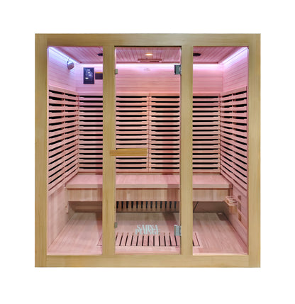 Sauna Plunge- Dales Glow Indoor Infrared 4 Person Sauna
