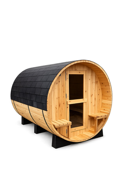 Fonteyn- Outdoor Barrel Sauna 7+1 ft. Rustic