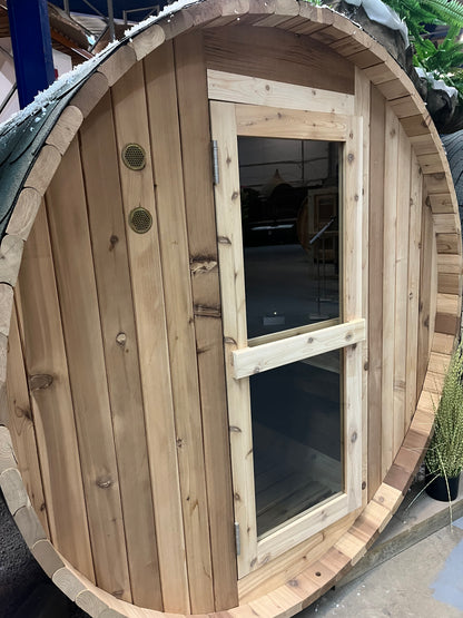 Fonteyn- Outdoor Barrel Sauna 8ft Rustic